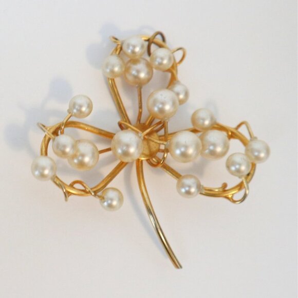 Vintage Faux Pearl Collection Brooch & Pendant - Picture 3 of 5